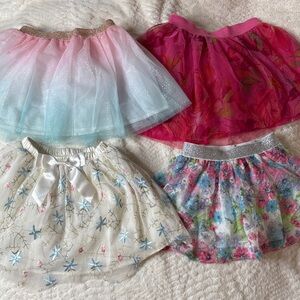 Girls Princess Skirts Set